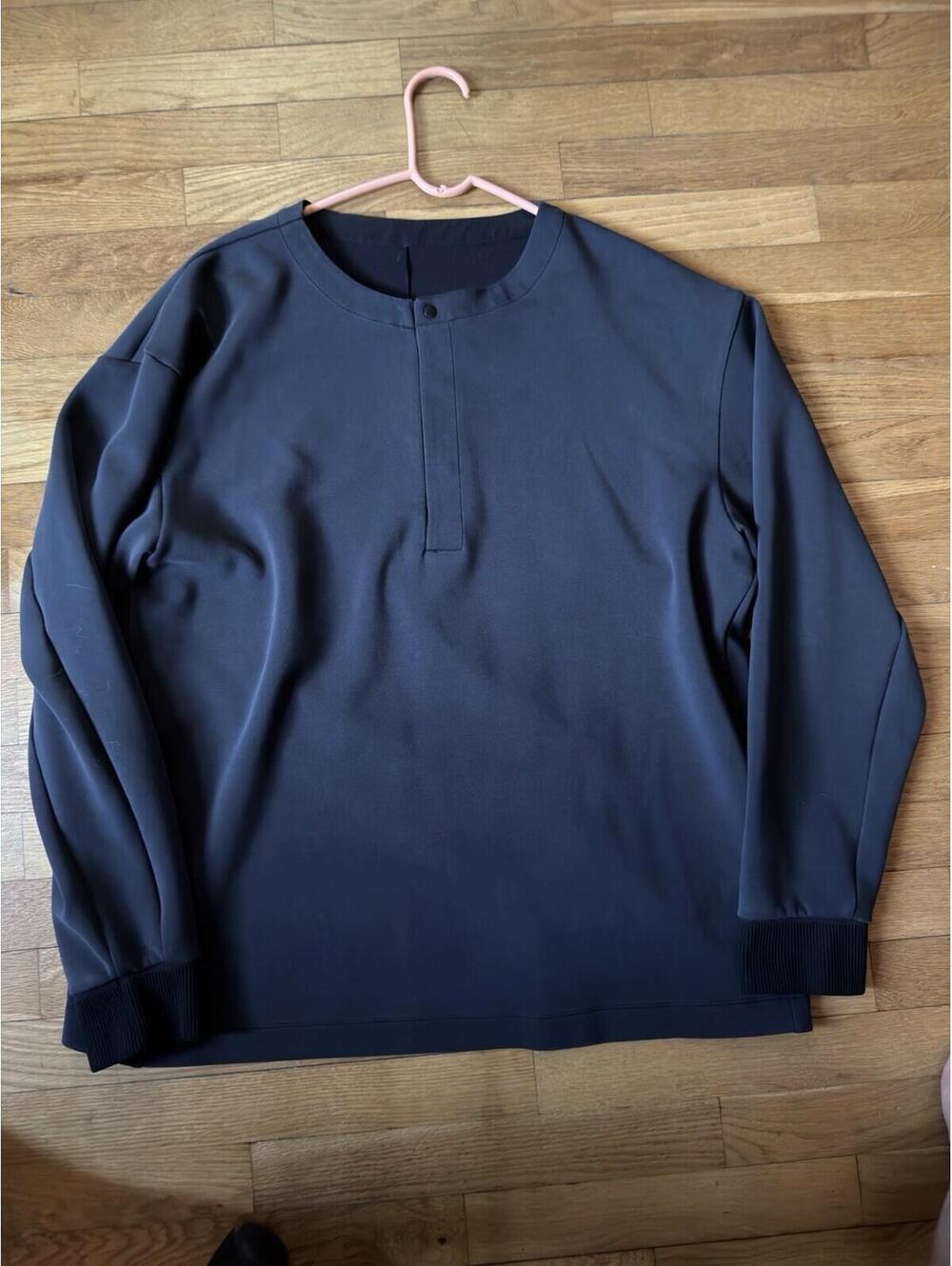 25 ptp - Women - Lululemon Black Long Sleeve Snap Pullover